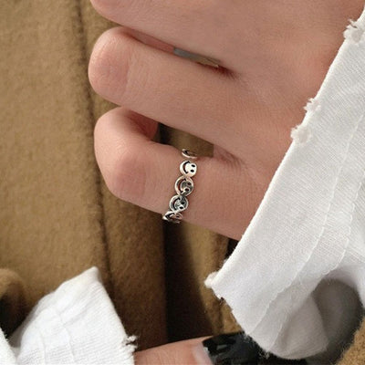 SMILEY FACE RING (ADJUSTABLE)