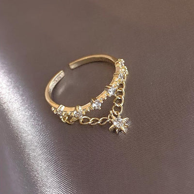 GOLD STAR RINGS SET (ADJUSTABLE)