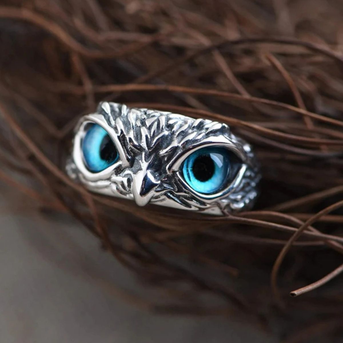 OWL EYE RING (ADJUSTABLE)