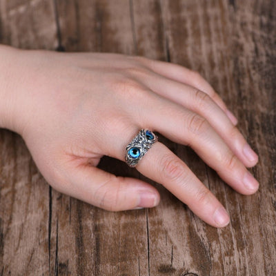 OWL EYE RING (ADJUSTABLE)