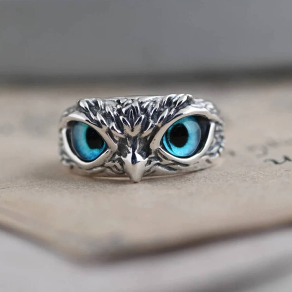 OWL EYE RING (ADJUSTABLE)