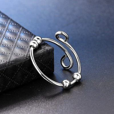 ANXIETY BEAD RING (ADJUSTABLE)